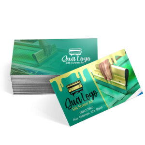 CARTÕES DE VISITA COUCHÊ 300G  4X4 - VERNIZ UV TOTAL FRENTE - 1000unid