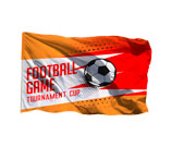 BANDEIRAS CACHARREL COSTURA LINHA BRANCA OVERLOCK 1000X500MM - 4X0 - 50 unid -