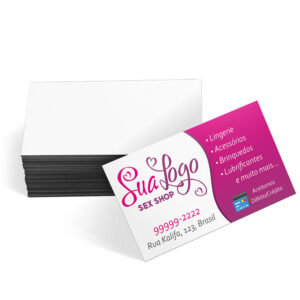 CARTÕES DE VISITA COUCHÊ 300G LAMINAÇÃO FOSCA  FRENTE - 4X0 - 50unid